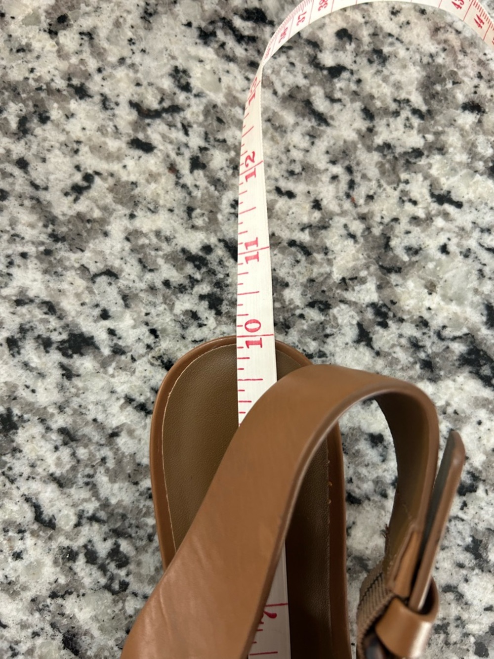Vince Cadot Tortoise Buckle Slingback Flats Leather Peanut 7.5 - Picture 11 of 11